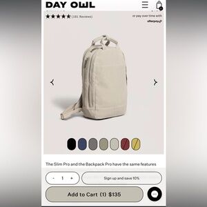Day Owl slim Pro backpack